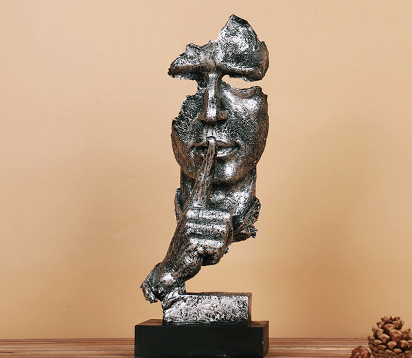 Human Model Face Figurine