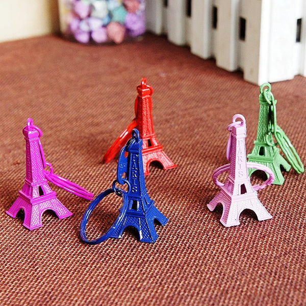 Eiffel Tower With Key Chain Miniatures