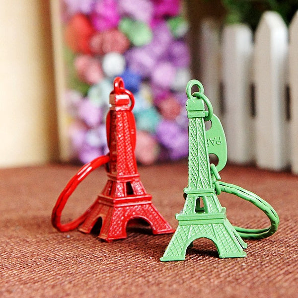 Eiffel Tower With Key Chain Miniatures