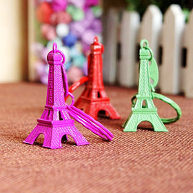 Eiffel Tower With Key Chain Miniatures