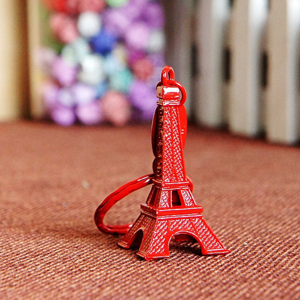 Eiffel Tower With Key Chain Miniatures