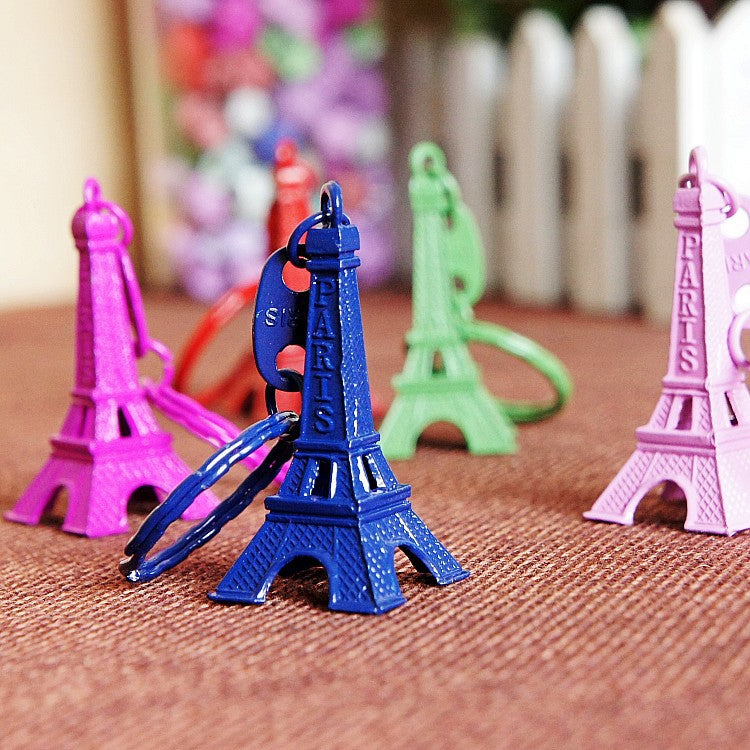 Eiffel Tower With Key Chain Miniatures
