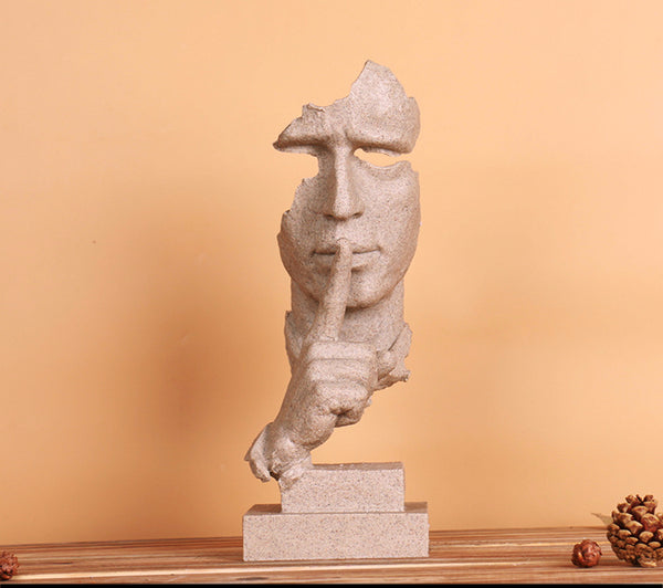 Human Model Face Figurine