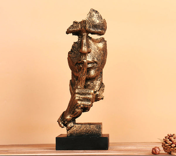 Human Model Face Figurine